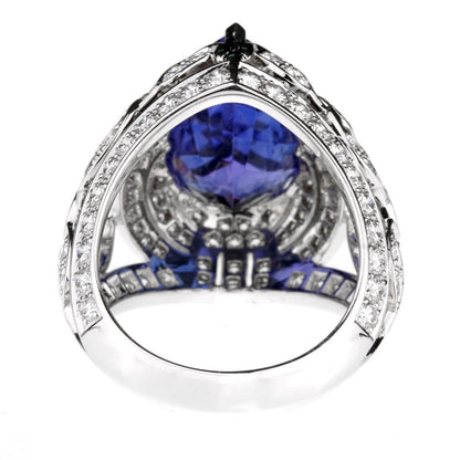 Van Cleef & Arpels Les Jardins 18k White Gold Tanzanite & Diamond Suite