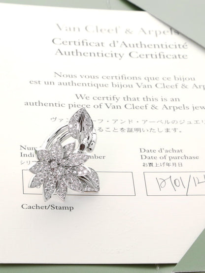 Van Cleef & Arpels Lotus Diamond Ring