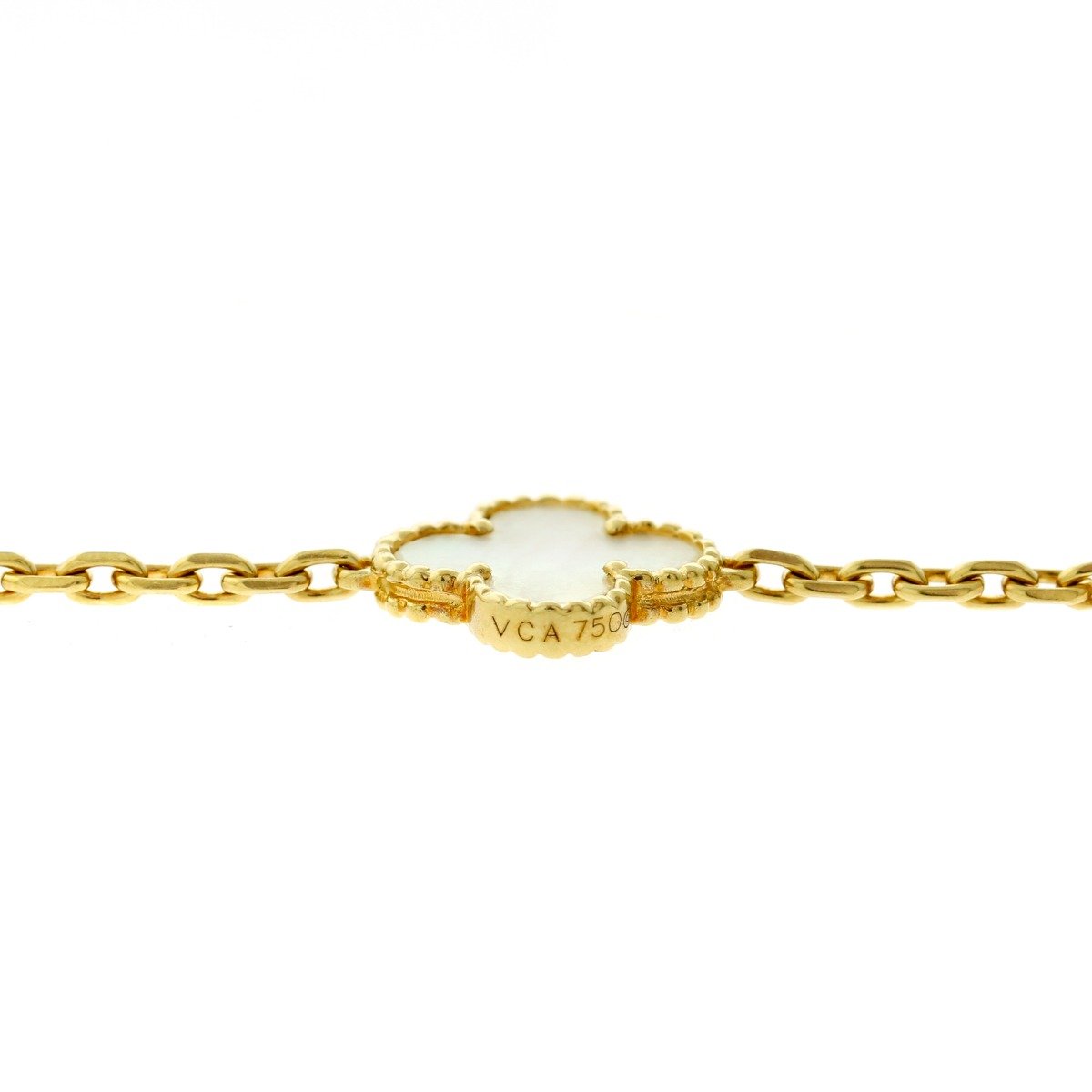 Van Cleef Arpels Mother of Pearl Alhambra Necklace
