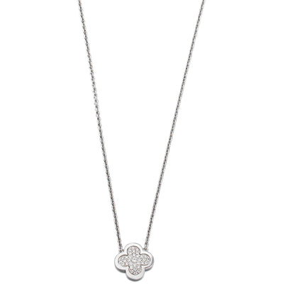 Van Cleef & Arpels Pure Alhambra Diamond White Gold Pendant Necklace