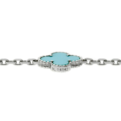 Van Cleef Arpels Turquoise Vintage Alhambra Necklace