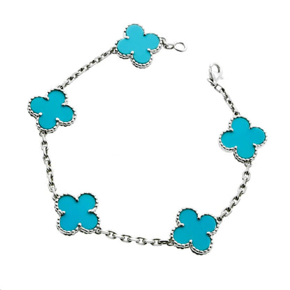 Van Cleef Arpels Vintage Alhambra Turquoise Bracelet