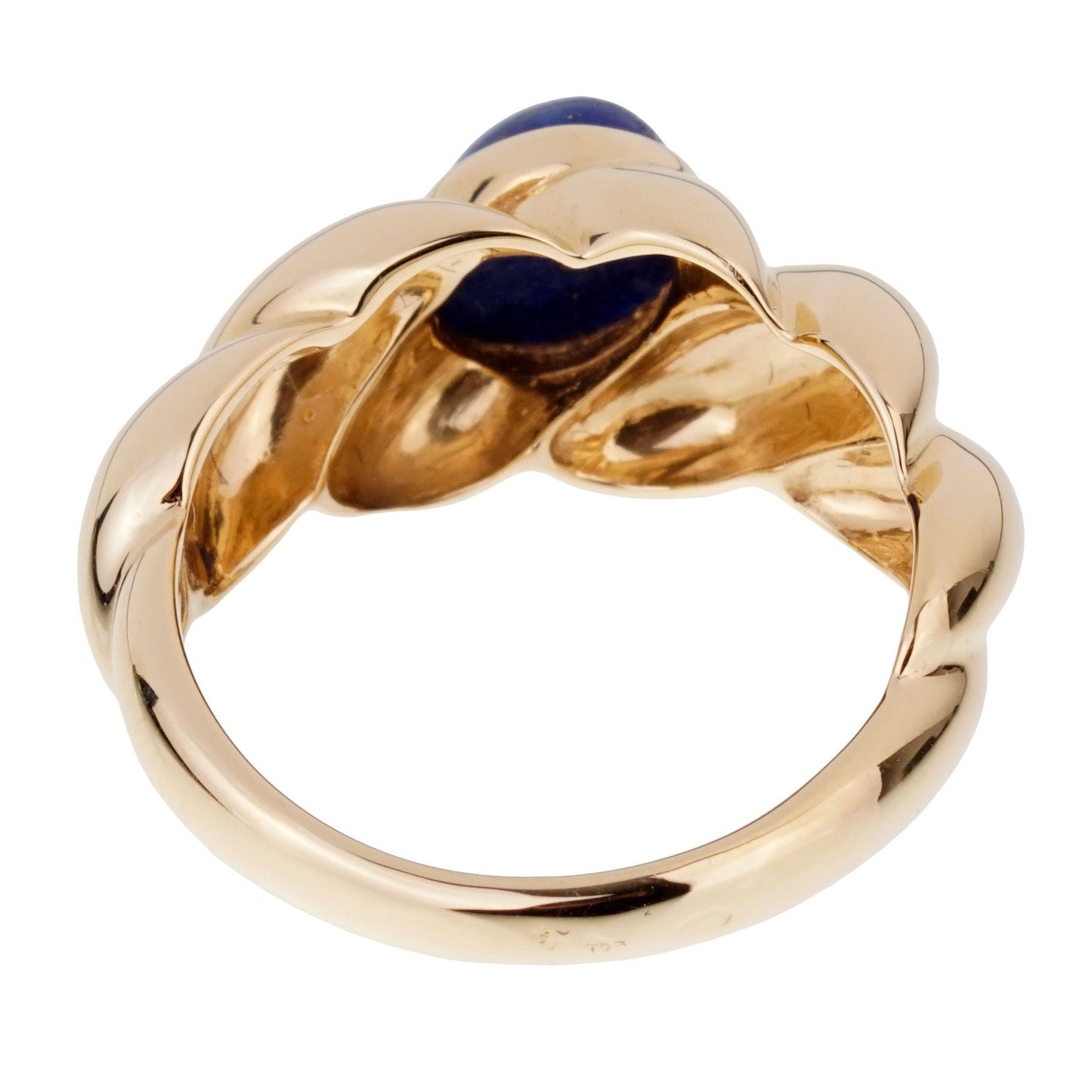 Van Cleef & Arpels Vintage Lapis Yellow Gold Ring