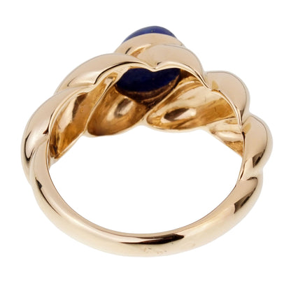 Van Cleef & Arpels Vintage Lapis Yellow Gold Ring