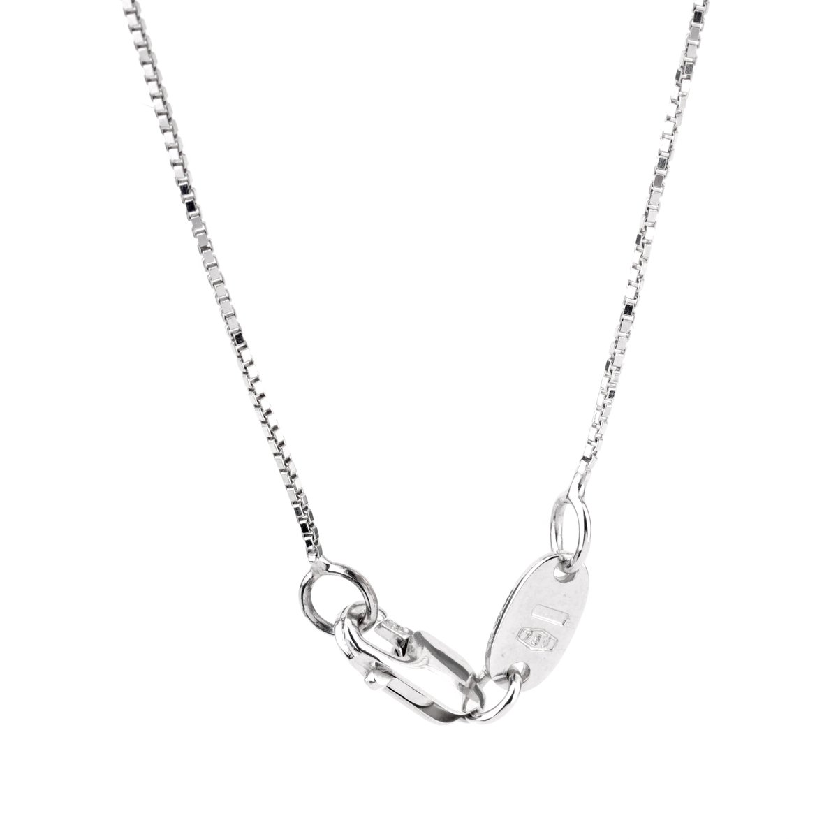 Yukiko Diamond Block White Gold Necklace